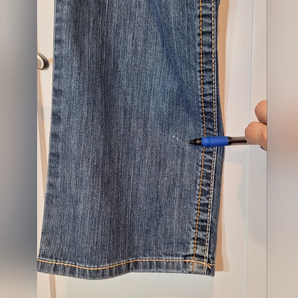 Ariat FR M4 Boot Cut 38 X 31.5 Low Rise Jeans Whiskered Faded